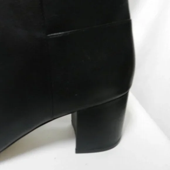 Cole Haan Arden Leather block heel Ankle boots botties black zip NEW Size Sz 9